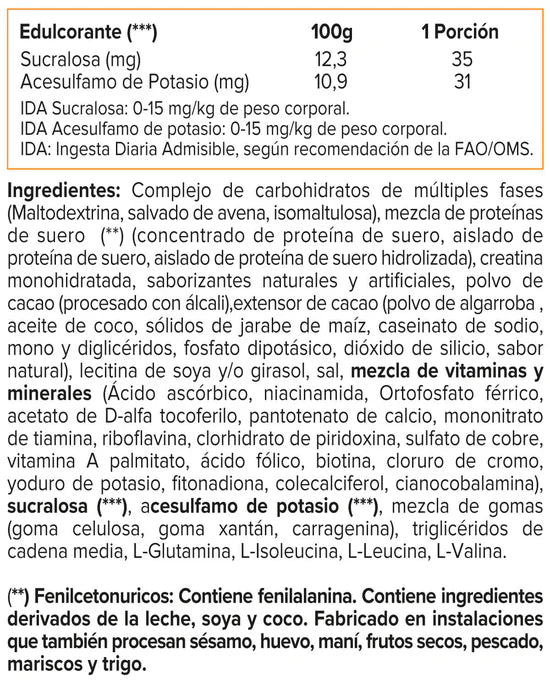 Mass Tech Xtreme 2000 6 Lb Muscletech Ganador Masa Muscular Triple Chocolate Brownie